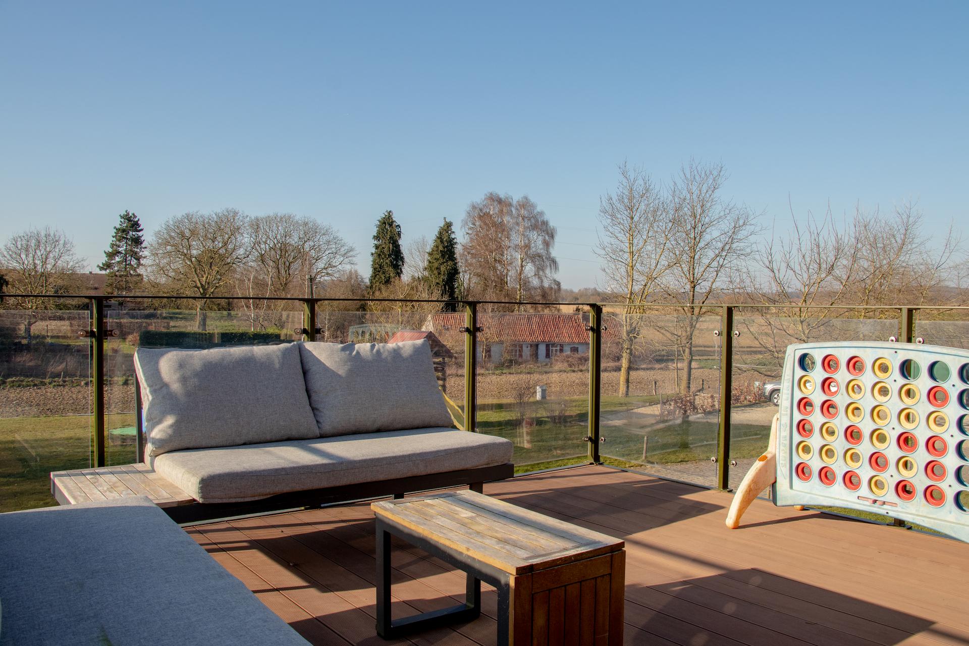Terrasse du gite La Grange de l’anc. Seigneurie de Boucaut