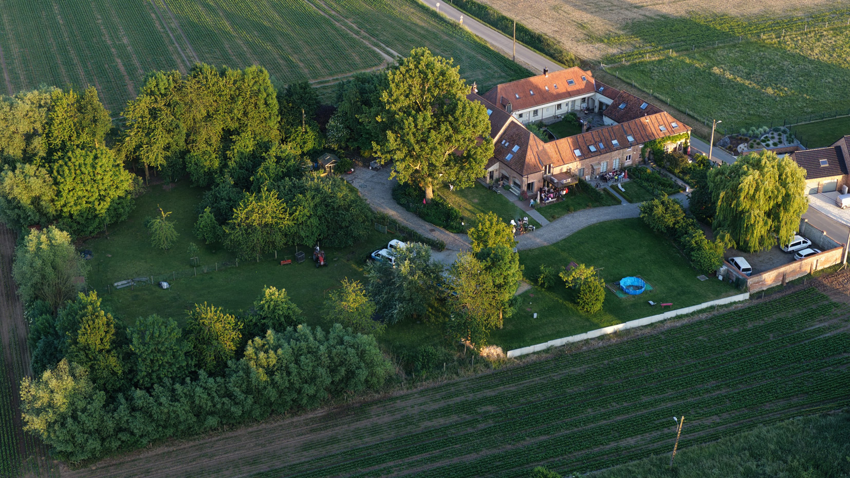 Photo aérienne de l’anc. Seigneurie de Boucaut