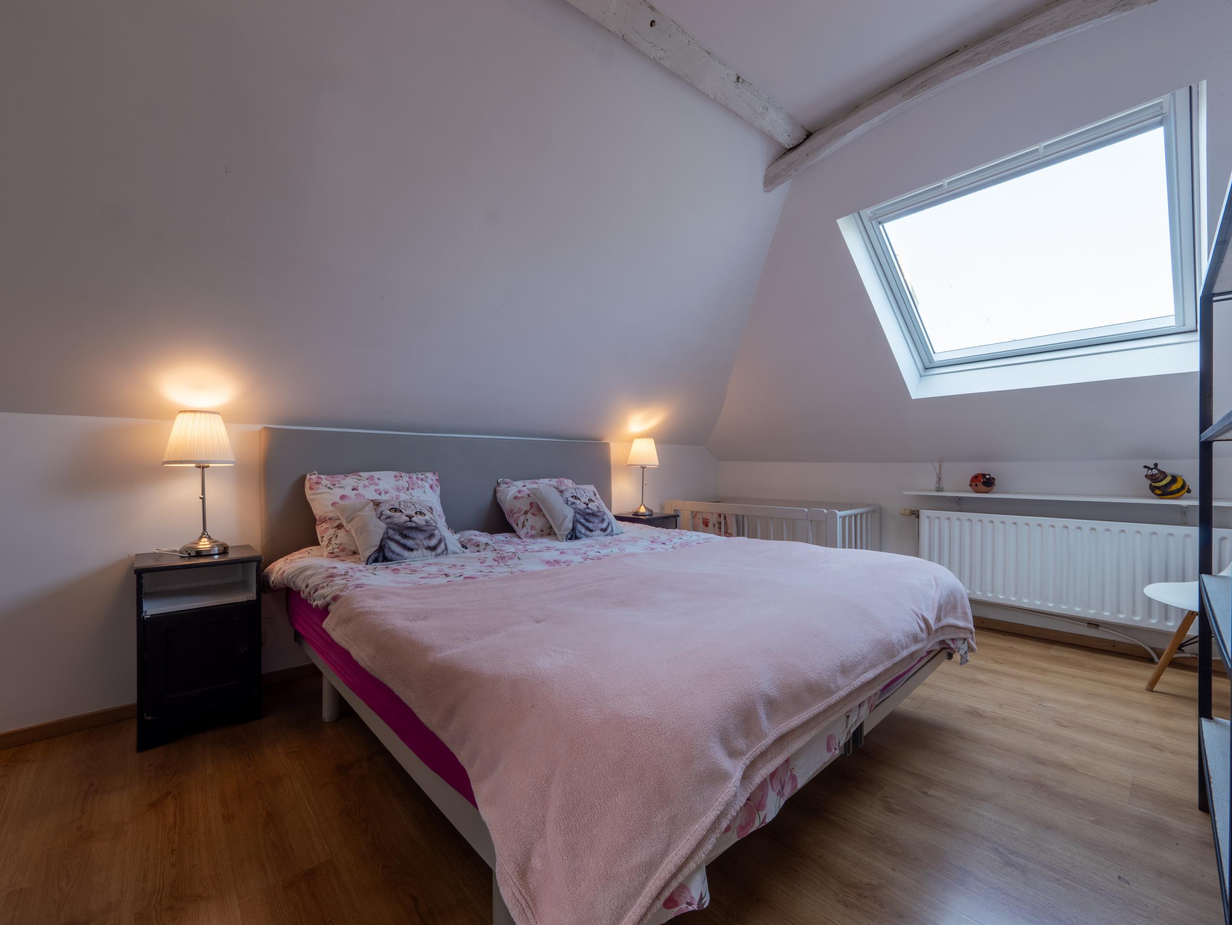 Chambre rose du gîte L'Écurie