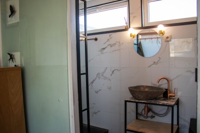 Salle de bain du gîte Le Fénil